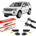 2 Amortecedor Coxim Batente Freelander 2 2007 a 2015 Dianteiro Willtec + Kit Coxim Batente e Coifa